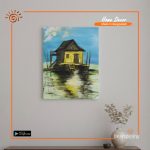 "Full Moon" Hand Painted Canvas