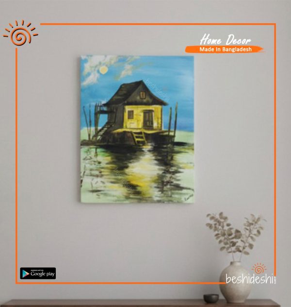 "Full Moon" Hand Painted Canvas