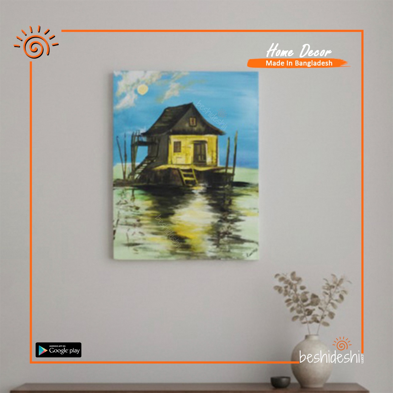 WhatsApp Image 2025-12-11 at 3.31.42 PM "Full Moon" Hand Painted Canvas