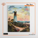 "Light House" Hand Painted Canvas