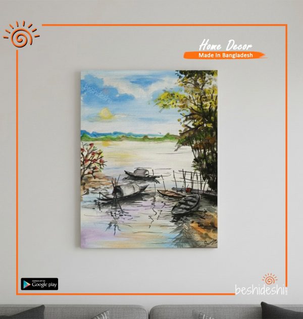 "Godhuli" Hand Painted Canvas