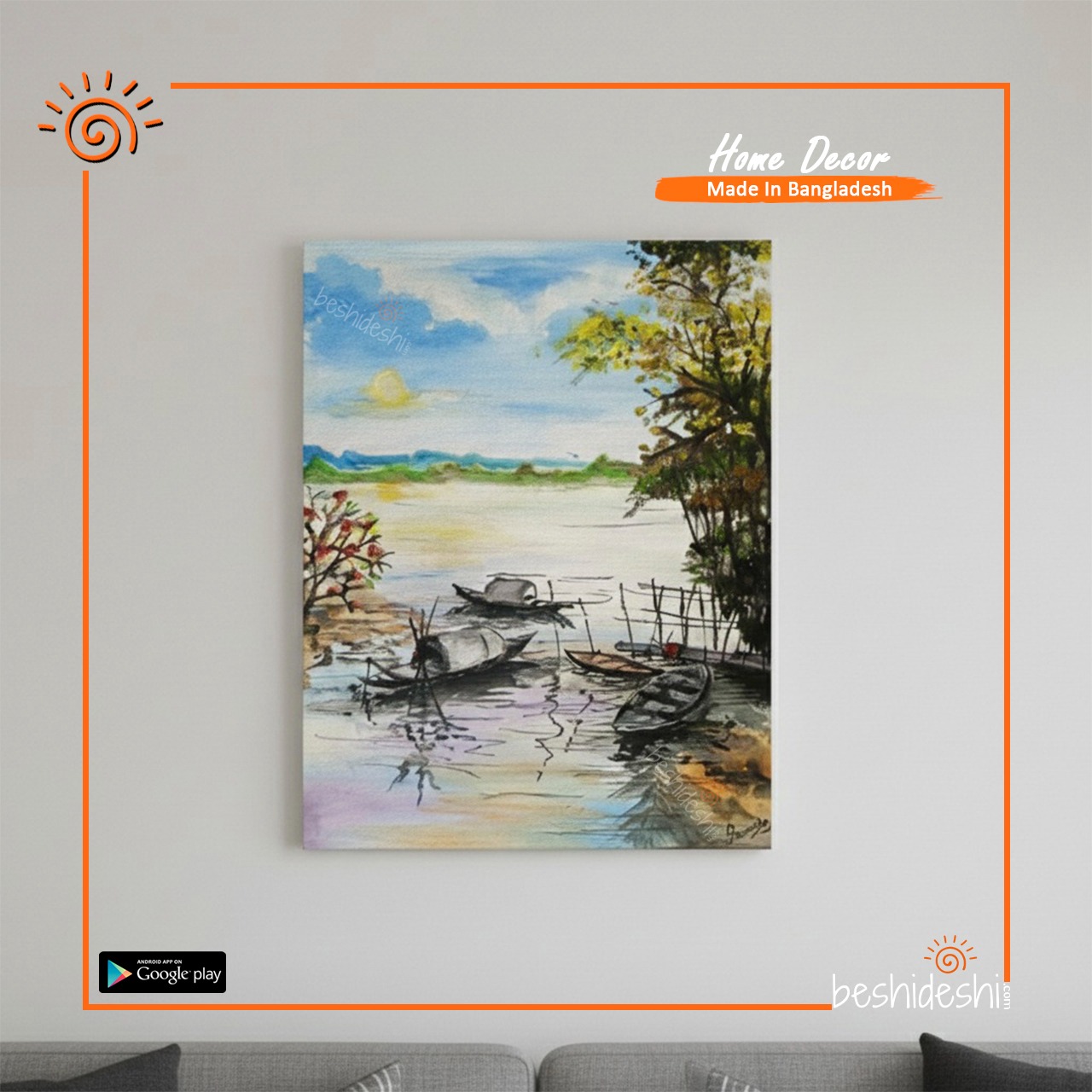 WhatsApp Image 2025-12-11 at 3.31.43 PM "Godhuli" Hand Painted Canvas