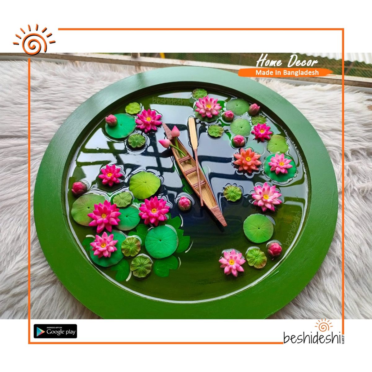 Resin Artificial Lotus Pond (Small)