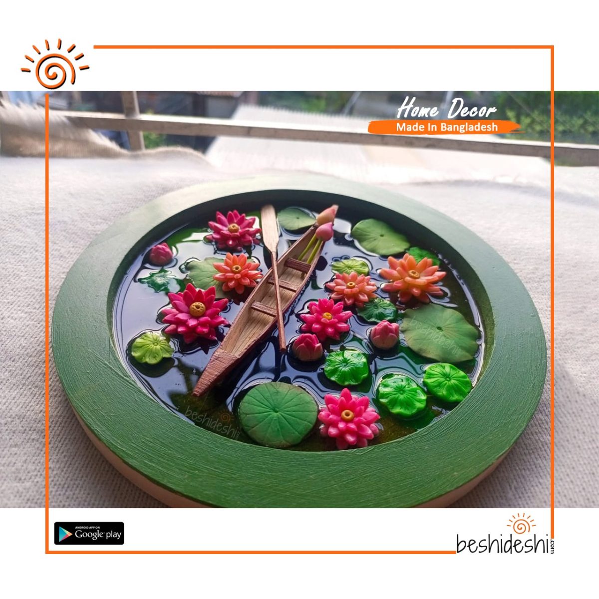 Resin Artificial Lotus Pond (Big)