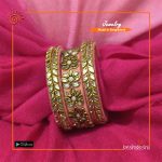 Peach Hand Made Bangle Set