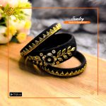 Black-Golden Hand Made Bangle Set