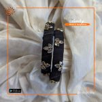 Black Hand Made Bangle Set