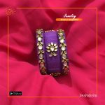 Purple Hand Made Bangle Set