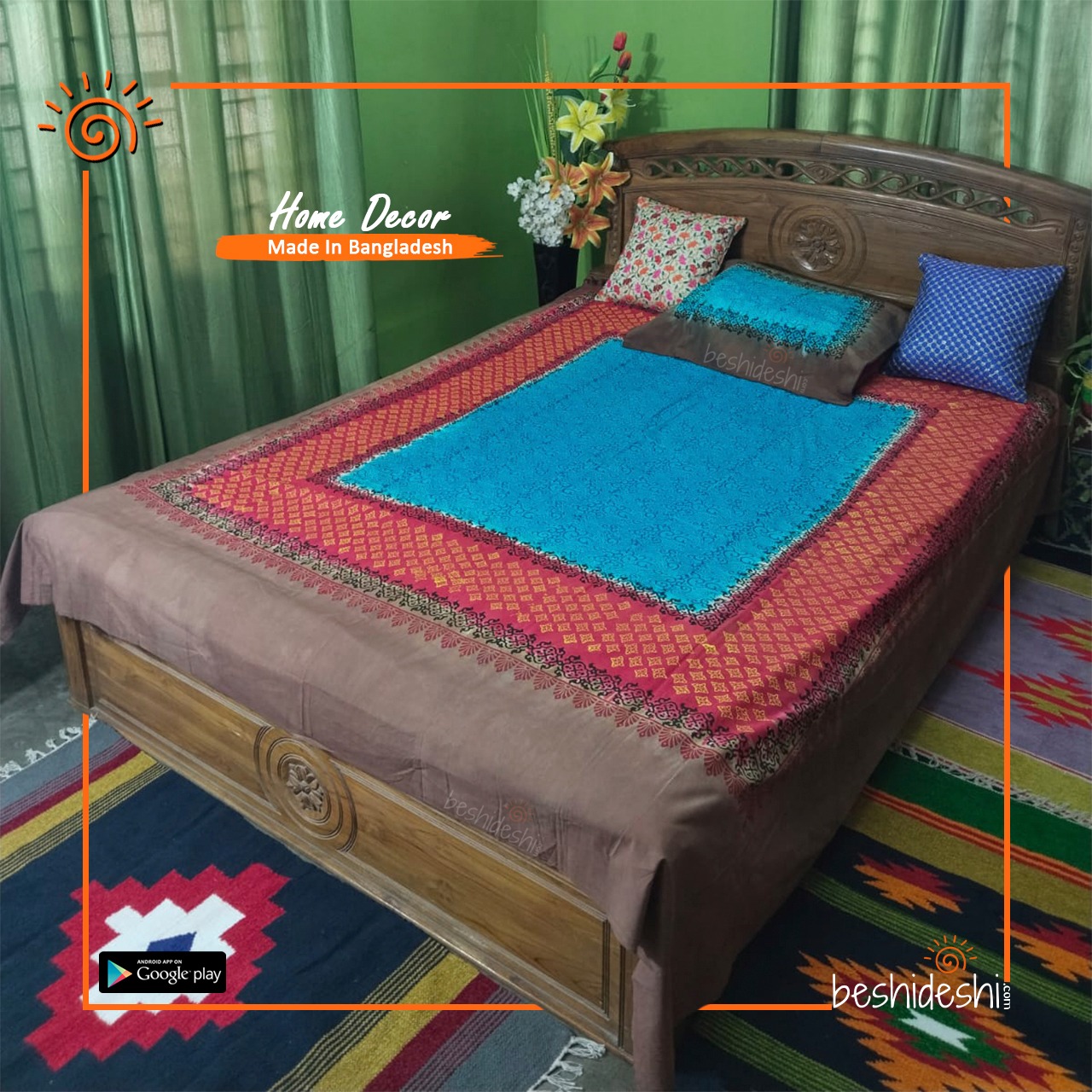 WhatsApp Image 2025-12-28 at 3.58.43 PM (2) Block Printed Bed Sheet Set