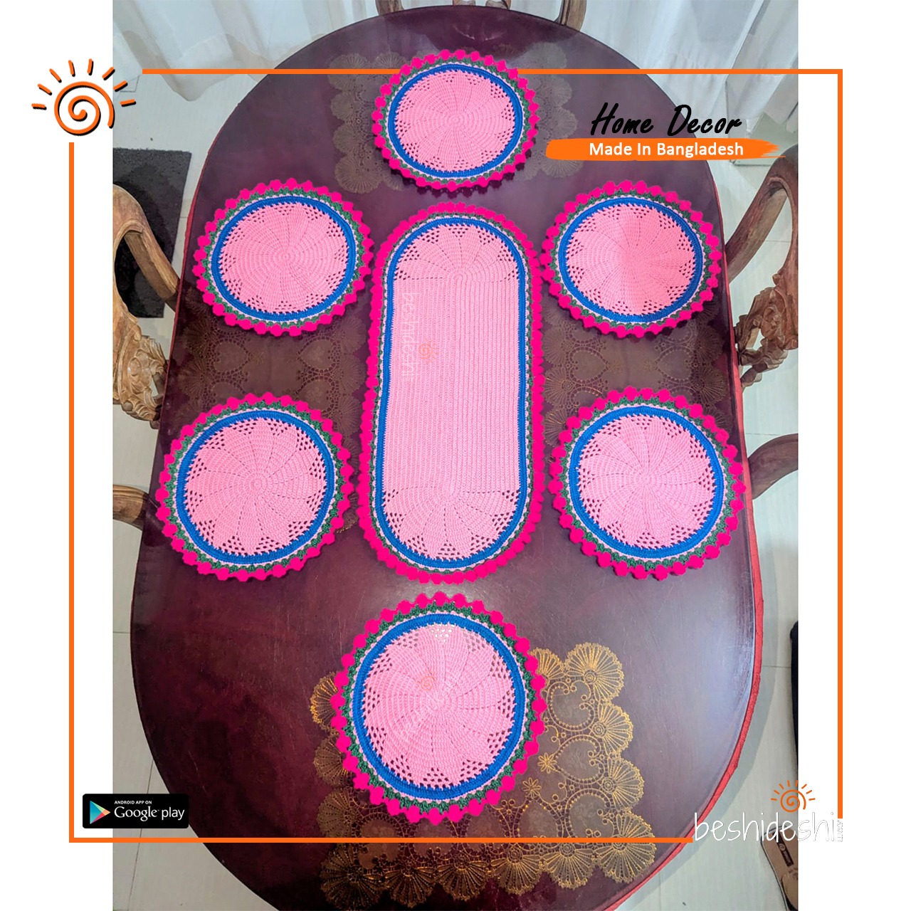 WhatsApp Image 2026-01-01 at 12.30.34 PM (1) Crochet Table Runner Set (8 Pcs)