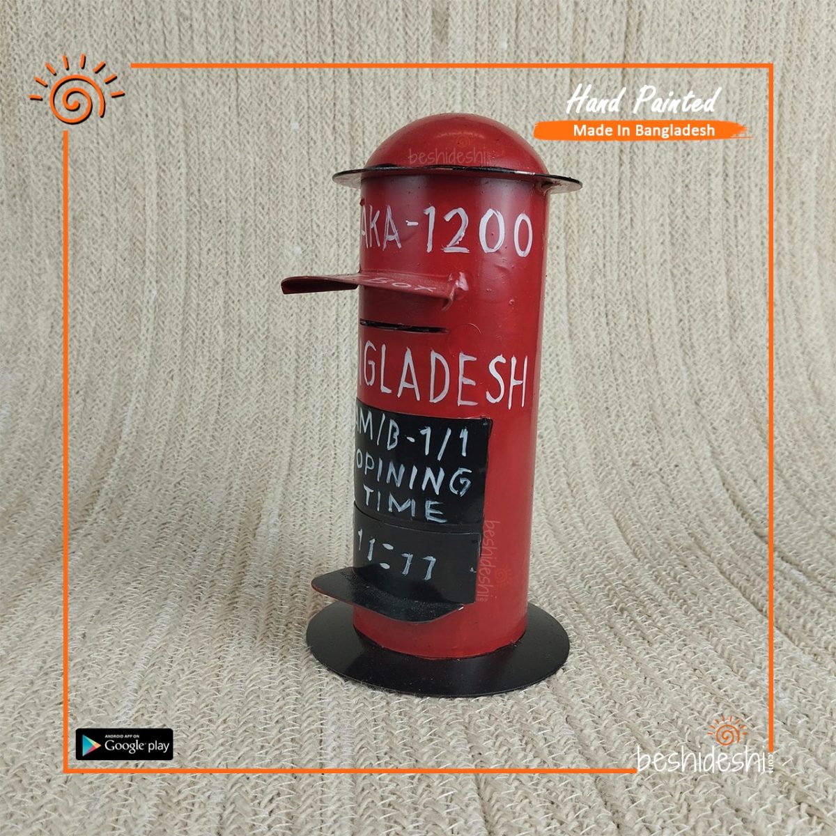 Hand Painted Miniature Letter Box