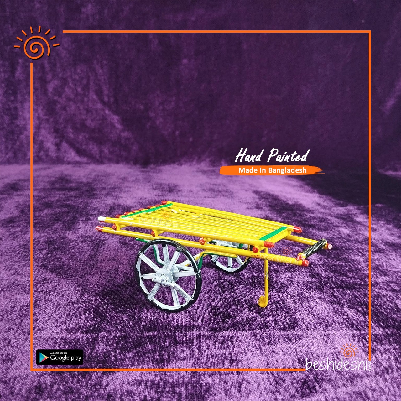 WhatsApp Image 2026-01-22 at 12.03.17 PM Hand Painted Miniature Thela Gari