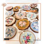 Hand Painted Wood Slice Coaster