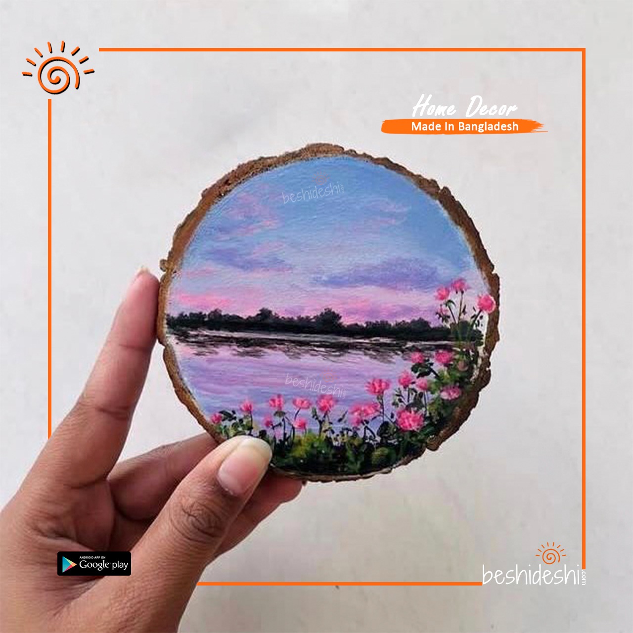 WhatsApp Image 2026-01-25 at 2.57.01 PM Hand Painted Wood Slice Coaster