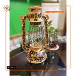 Hand Painted Hurricane Lamp