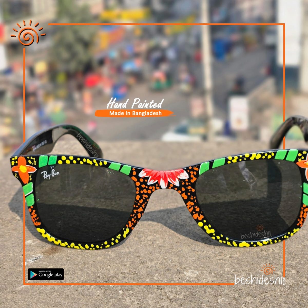 Hand Painted Sunglass