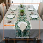 Aesthetic Print Cotton Table Runner Set