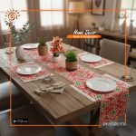 Aesthetic Print Cotton Table Runner Set
