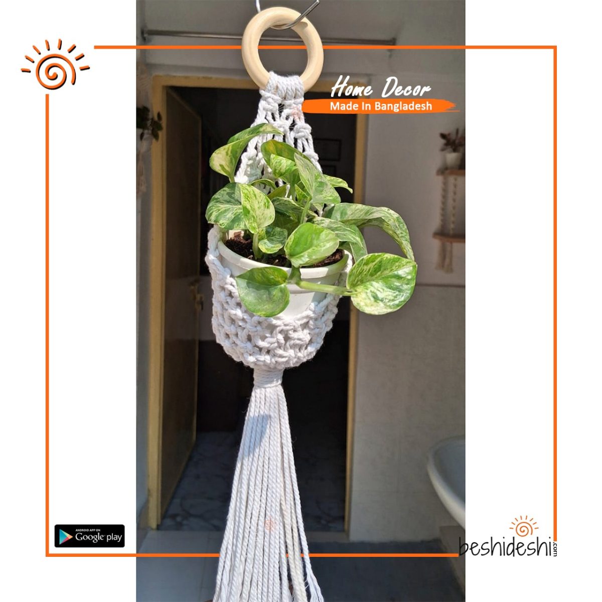 Macramé Net Planter Pot Hanger