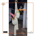 Macramé Net Double Planter Pot Hanger