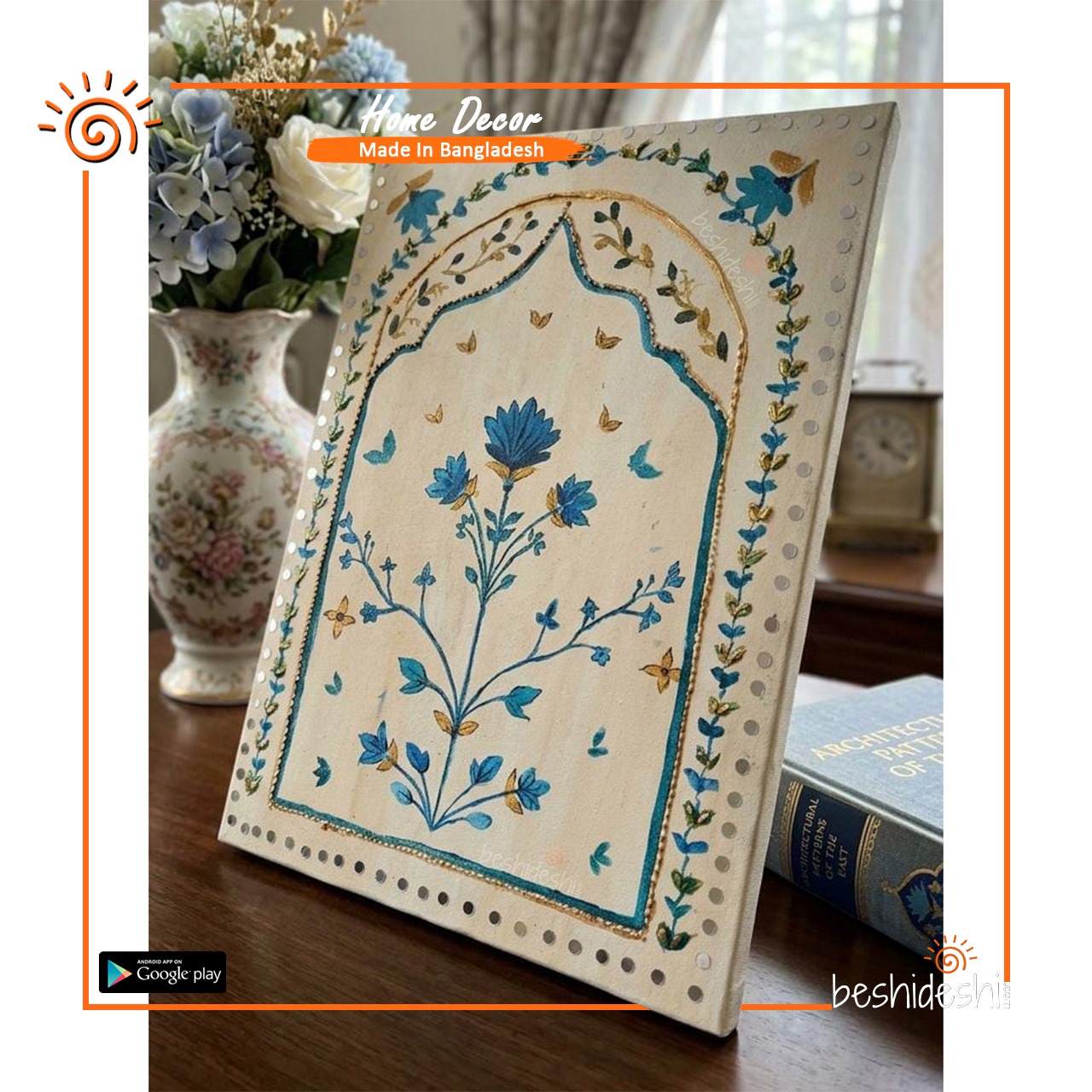 WhatsApp Image 2026-03-31 at 11.50.55 AM "Traditional Textured Art" Hand Painted Canvas