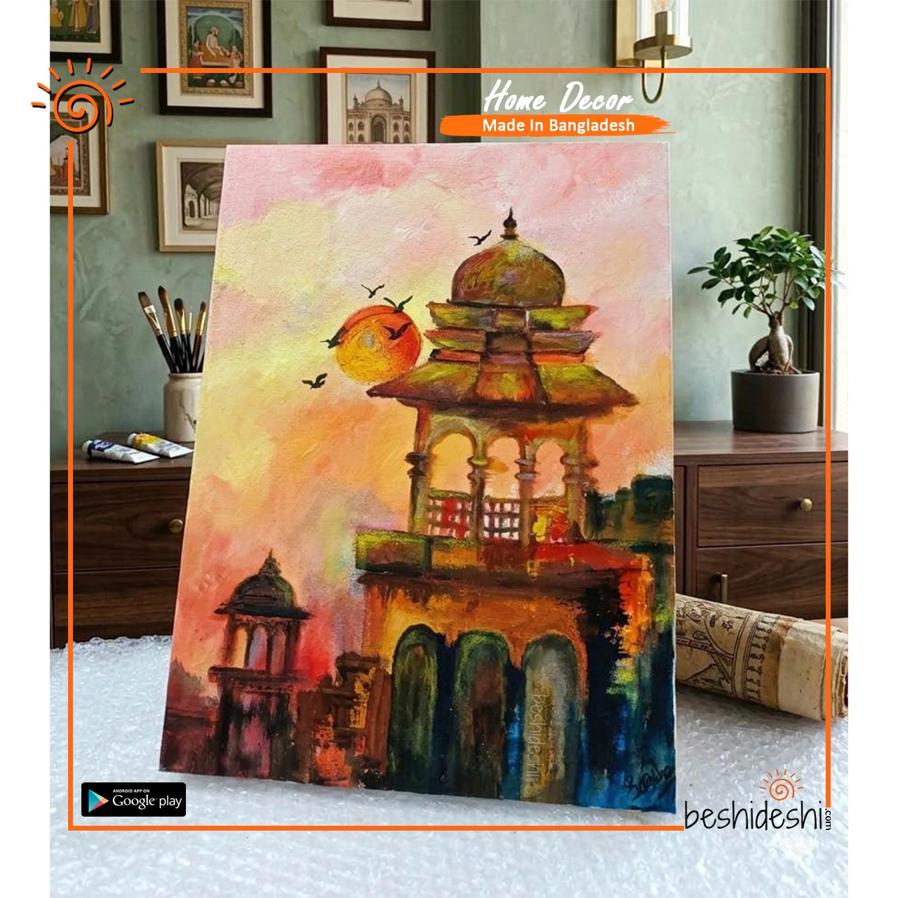 WhatsApp Image 2026-03-31 at 11.50.56 AM "Eternal Radiance" Hand Painted Canvas