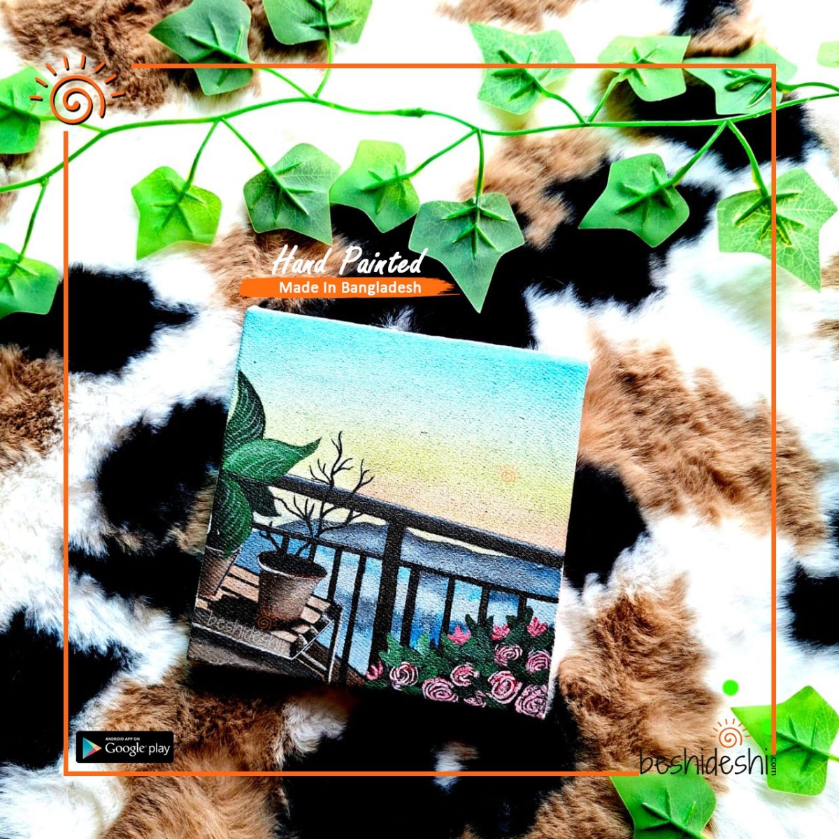 Hand Painted Mini Canvas Combo Set