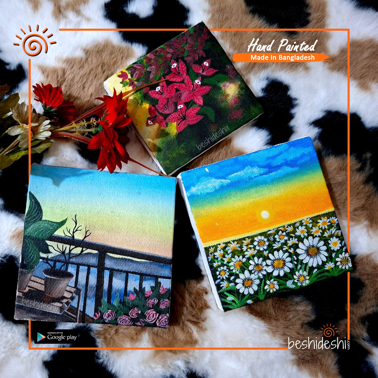 WhatsApp Image 2026-04-04 at 11.25.46 AM (2) Hand Painted Mini Canvas Combo Set