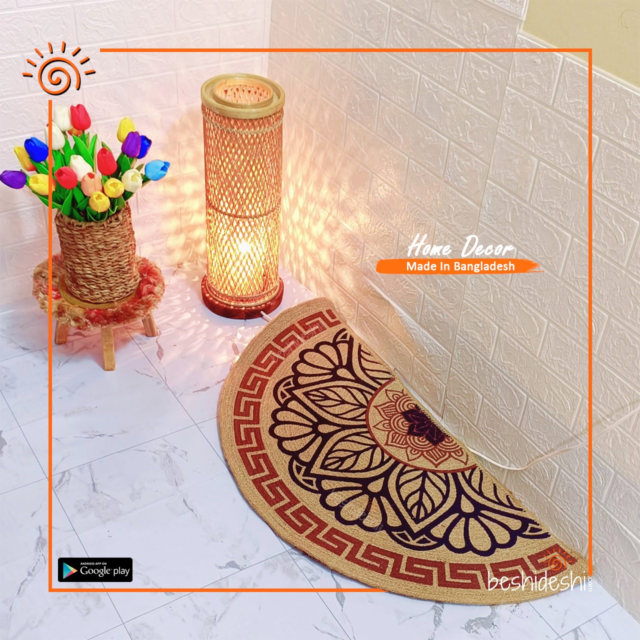 WhatsApp Image 2026-04-04 at 4.22.34 PM Printed Half Moon Jute Door Mat