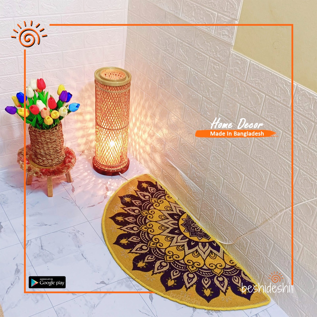 WhatsApp Image 2026-04-04 at 4.22.36 PM Printed Half Moon Jute Door Mat