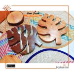 Wooden Monstera Placemat