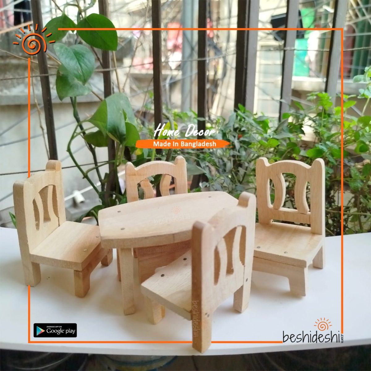 Miniature Table & Chair Set
