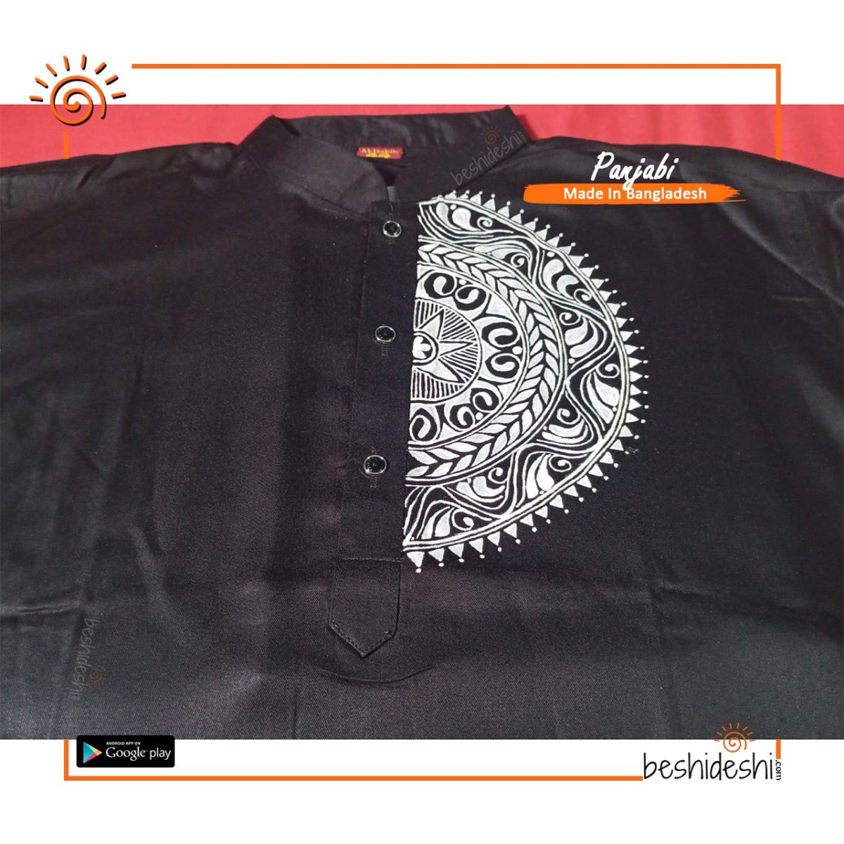 Hand Painted Men's Panjabi