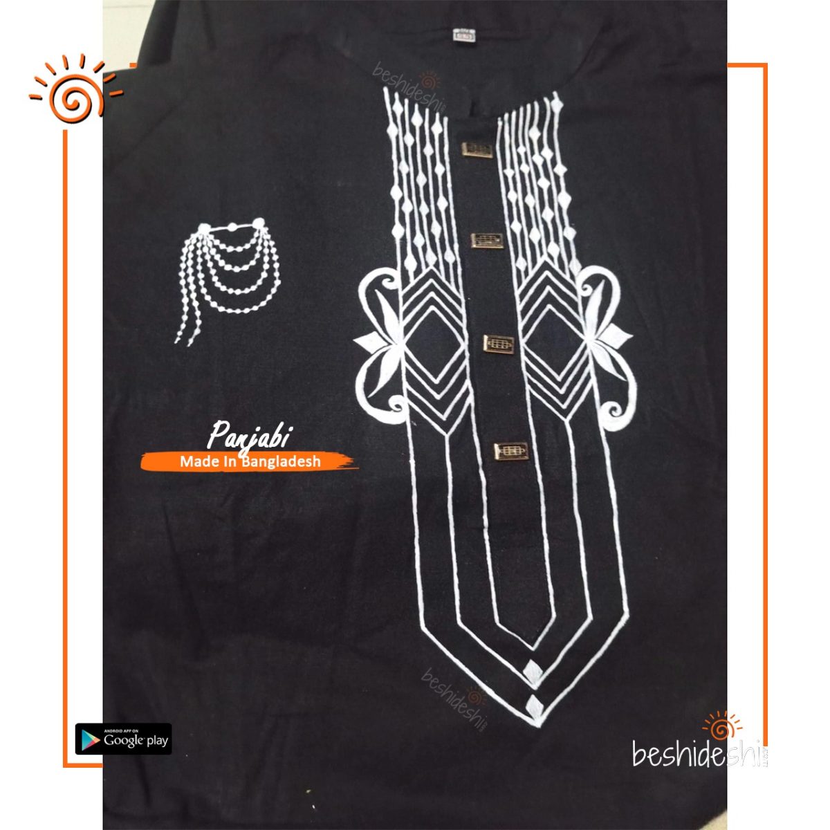 Hand Painted Men's Panjabi