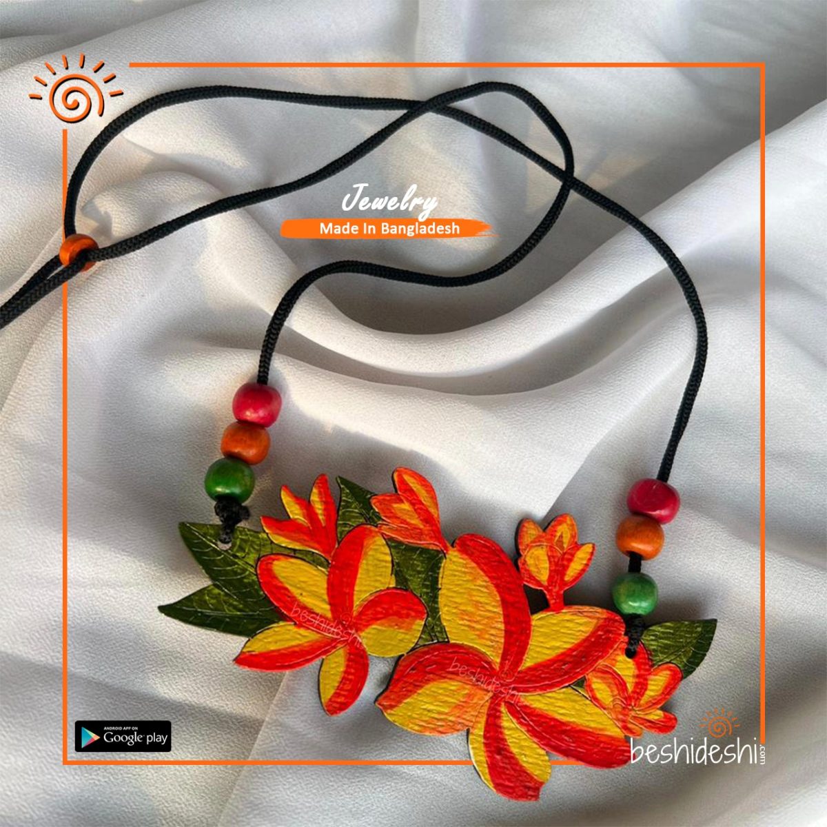 Bonolota Wooden Handmade Neckpiece