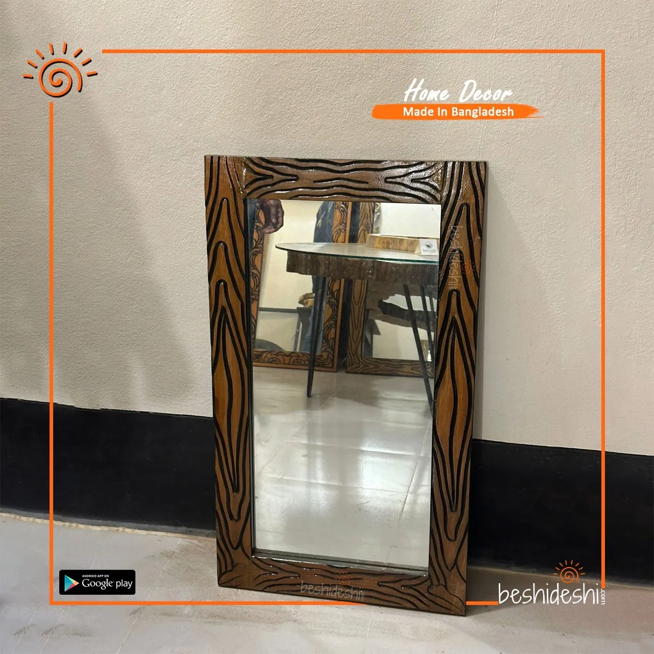 WhatsApp Image 2026-05-02 at 5.45.04 PM (1) Wooden Wall Mirror