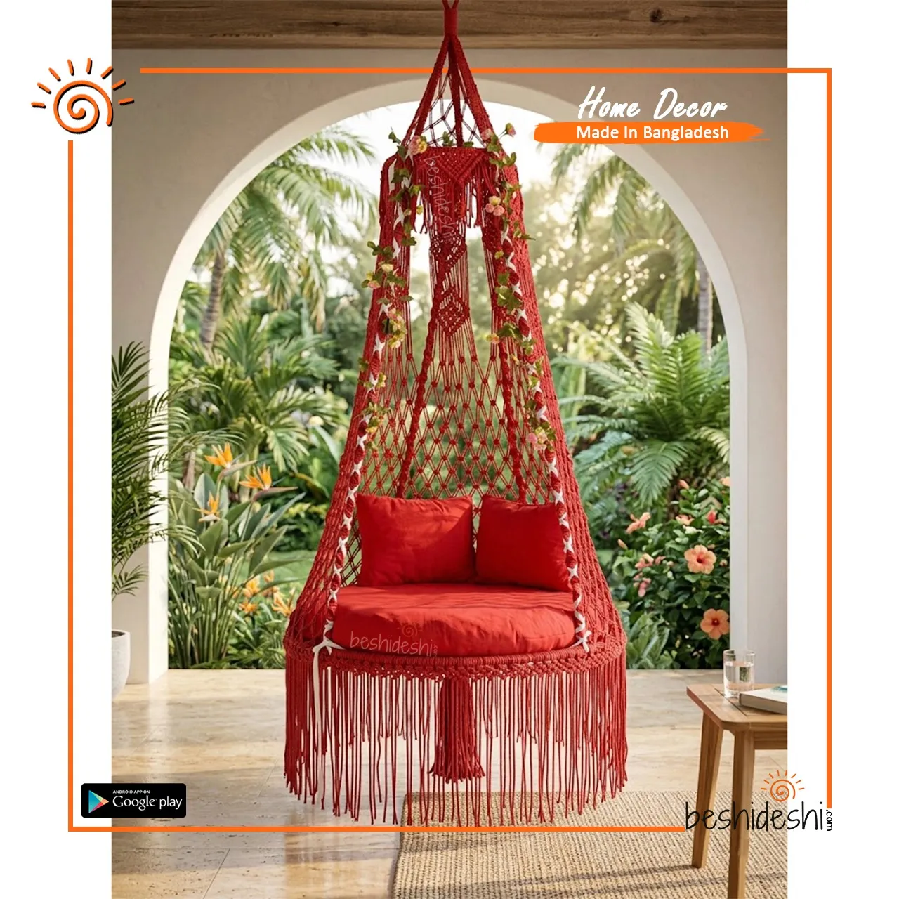 WhatsApp Image 2026-05-16 at 2.51.33 PM Macrame Swing (With Cushion Set)