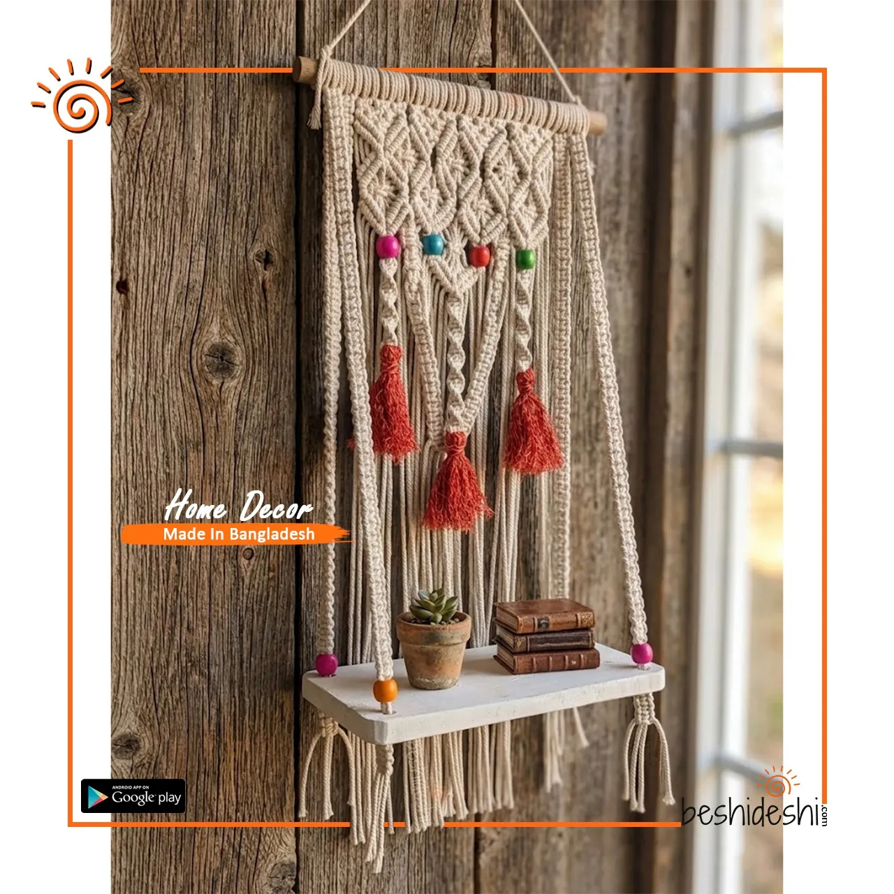 WhatsApp Image 2026-05-16 at 5.24.36 PM Macramé Hanging Planter Shelf