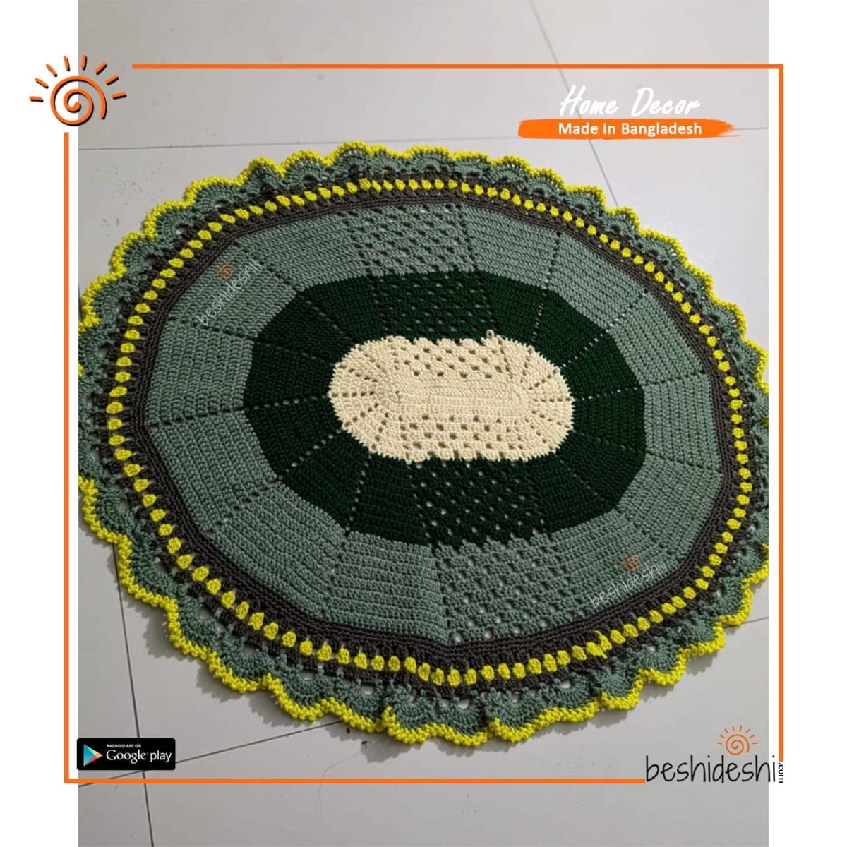 Crochet Round Table Mat