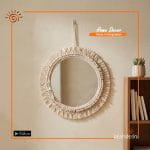 Macramé Wall Décor Mirror