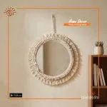 Macramé Wall Décor Mirror