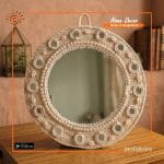 Macramé Wall Décor Mirror