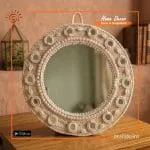 Macramé Wall Décor Mirror