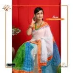 Shubhra Half Silk Block Print Saree