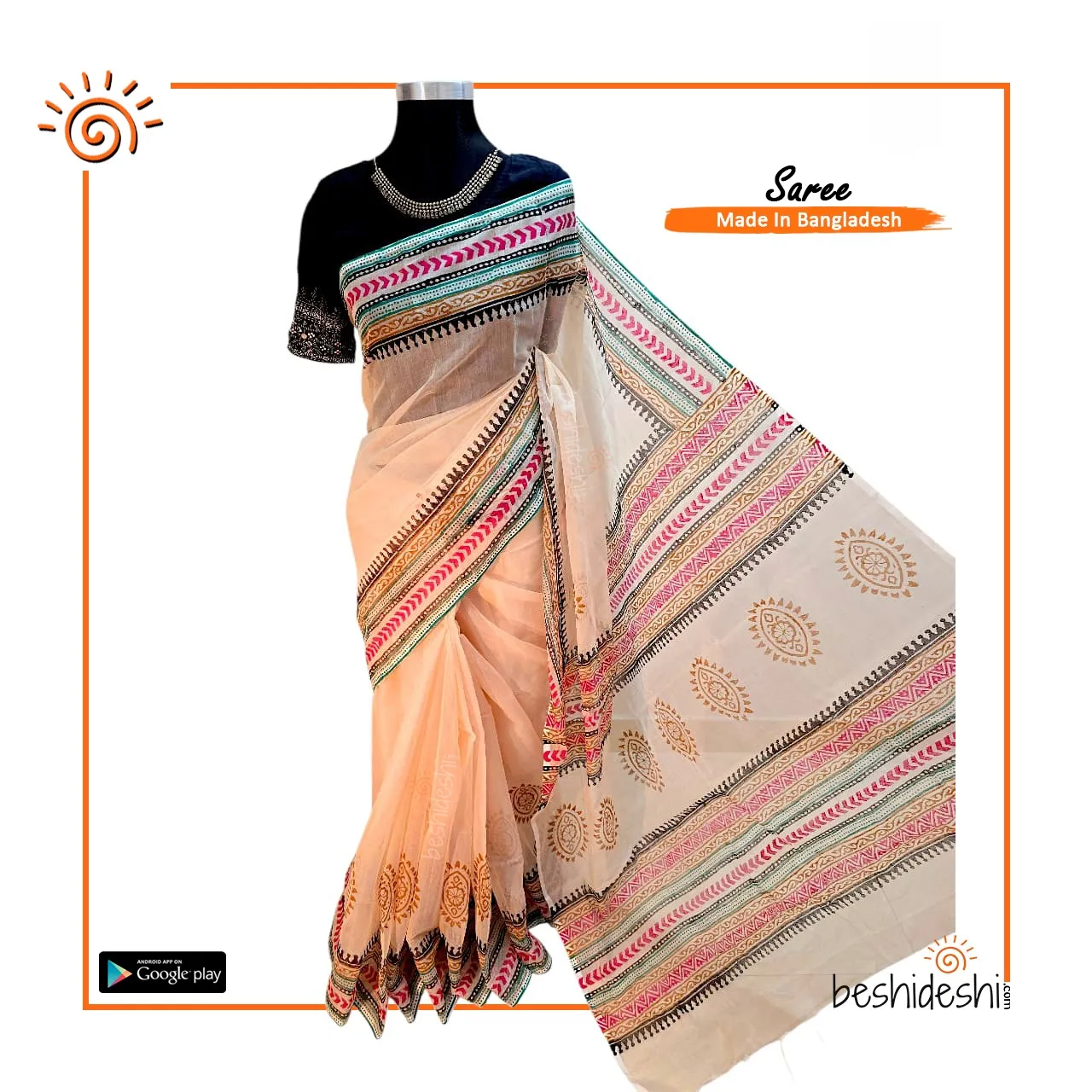 WhatsApp Image 2026-05-19 at 3.55.01 PM Semi Muslin Block Print Saree