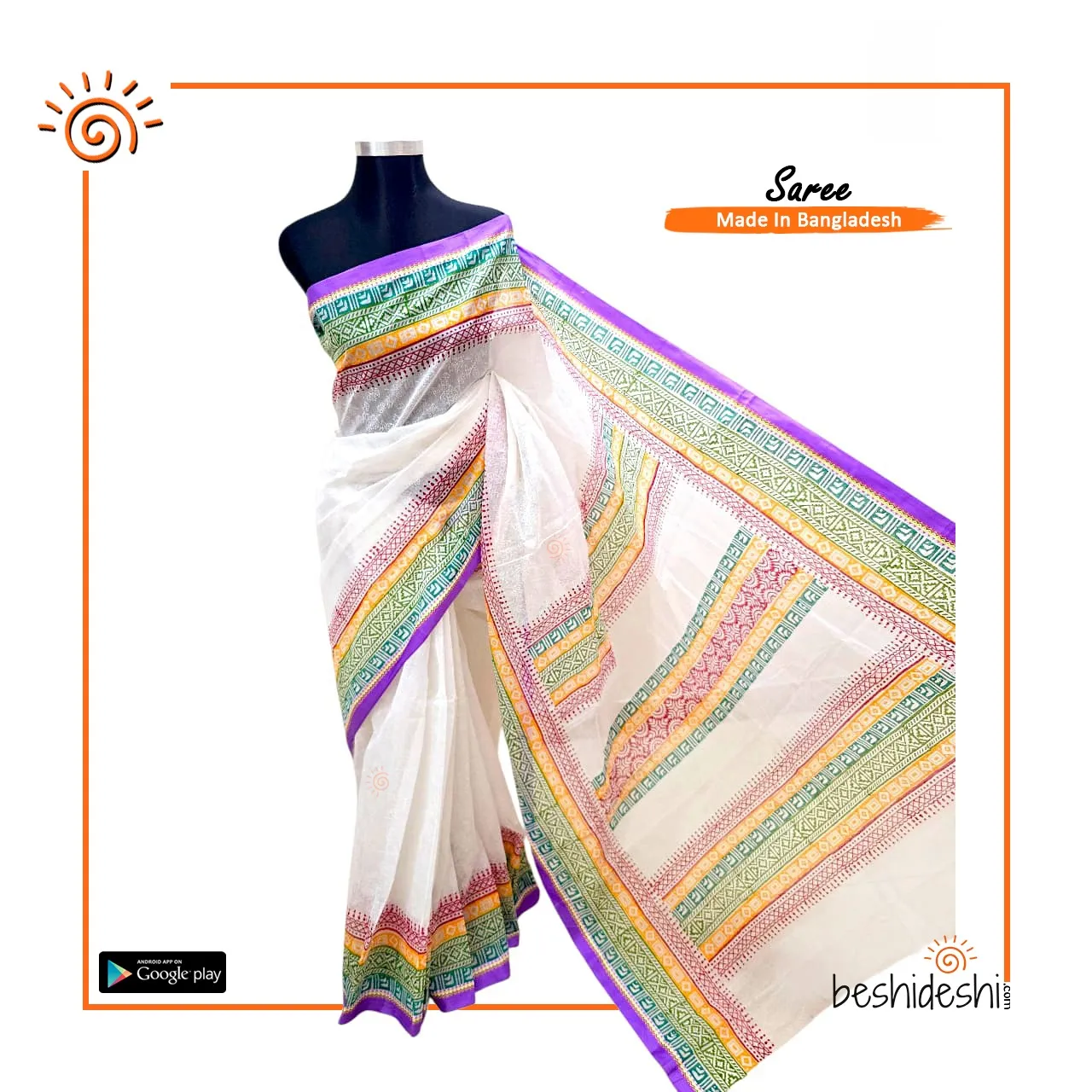 WhatsApp Image 2026-05-19 at 3.55.13 PM Half Silk Block Print Saree