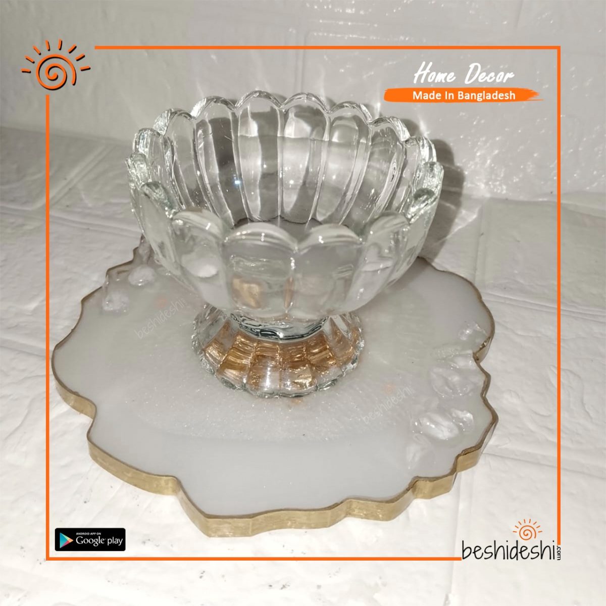 Handmade Resin Dessert Stand (3 Layer)