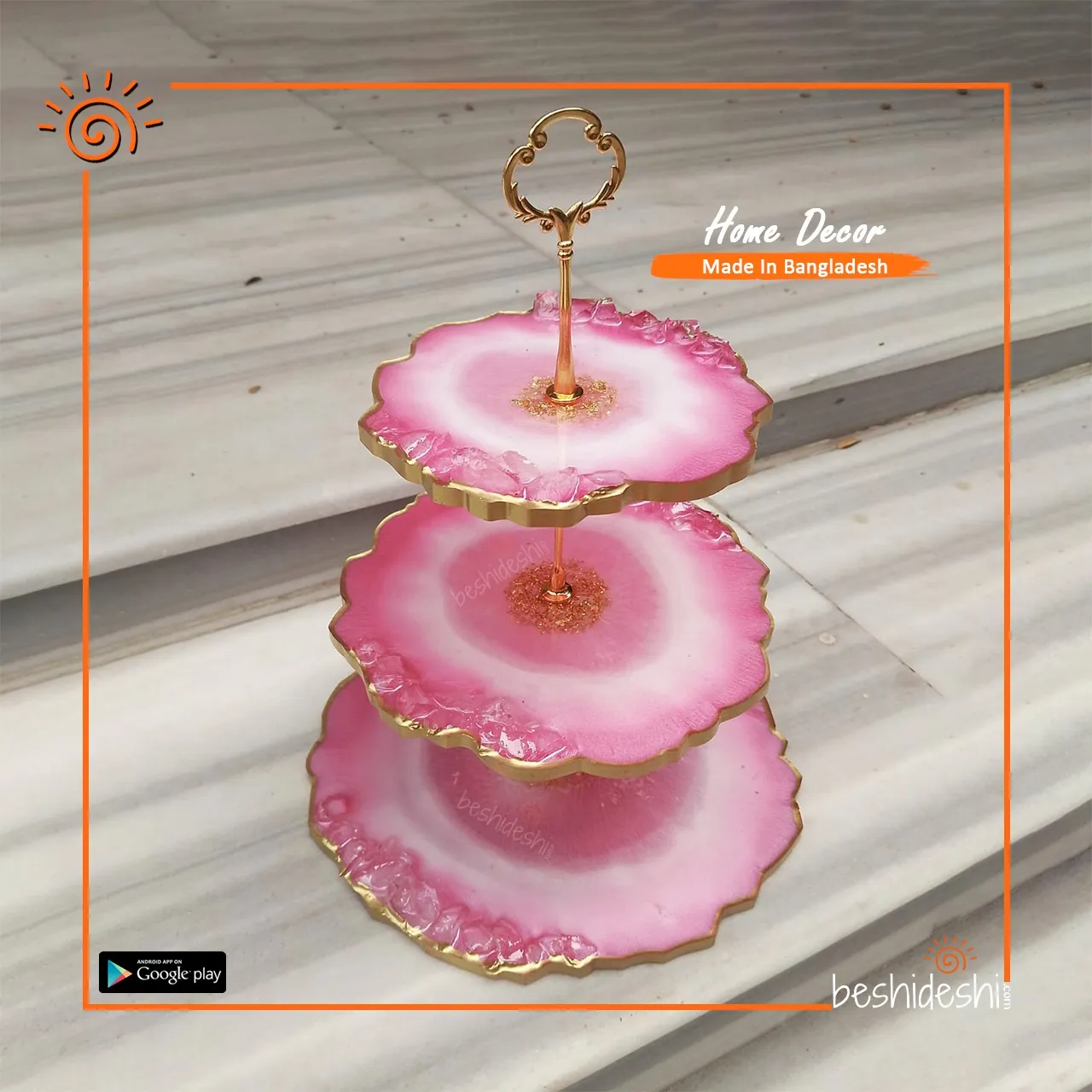 WhatsApp Image 2026-05-19 at 3.59.18 PM Handmade Resin Dessert Stand (3 Layer)