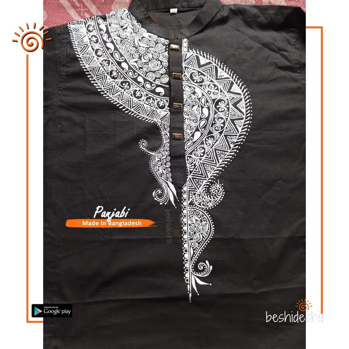 Hand Painted Men's Panjabi