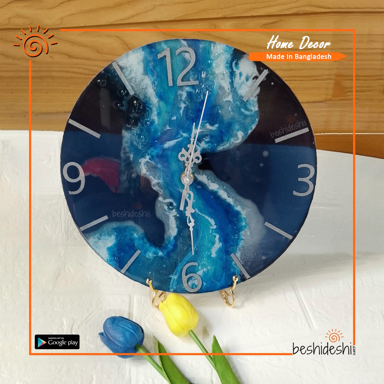 WhatsApp Image 2026-05-20 at 5.41.17 PM (2) Handmade Resin Wall Clock